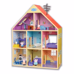 Peppa Pig Peppa's Wooden Playhouse, 3 yr(s), Sound effects, Batteries required, Assembly required