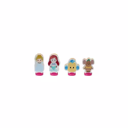DISNEY PRINCESS WOODEN PRINCESS 4-FIGURE SET Beautiful Preschool Wooden Toy, Imaginative Play, FSC Certified Sustainable, Gift For 2 - 5 Year Old