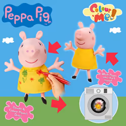 Peppa Pig Colour me 30cm Peppa Plush