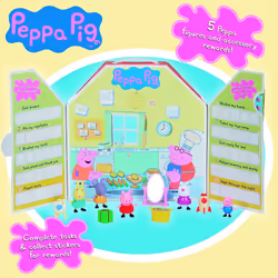 Peppa Pig Children's Reward Chart with Figures and Accessories