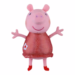 08117, Sing With Me Peppa, Interactive Feature Plush, Musical Soft Microphone, Toys, Gift for Preschoolers, Multicolour
