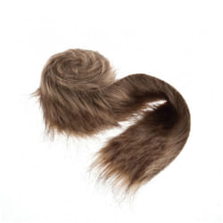 Minerva 80mm Faux Fur Trim Brown - each