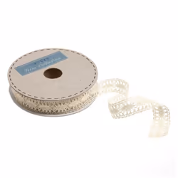 Minerva 23mm Polycotton Lace Trim Pale Yellow - per metre