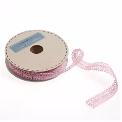 Minerva 23mm Polycotton Lace Trim Pale Pink - per metre