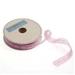 Minerva 23mm Polycotton Lace Trim Pale Pink - per metre