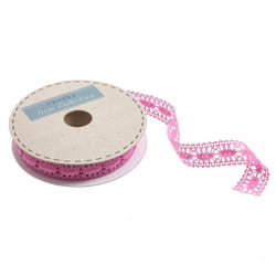 Minerva 23mm Polycotton Lace Trim Magenta - per metre