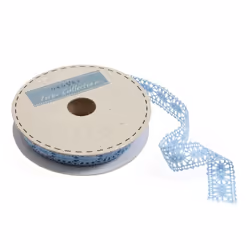Minerva 23mm Polycotton Lace Trim Pale Blue - per metre