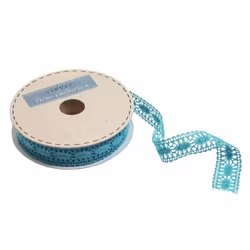 Minerva 23mm Polycotton Lace Trim Teal - per metre