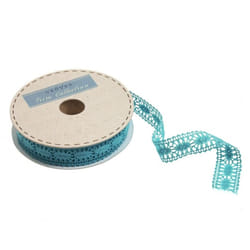 Minerva 23mm Polycotton Lace Trim Teal - per metre