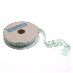 Minerva 23mm Polycotton Lace Trim Pale Green - per metre