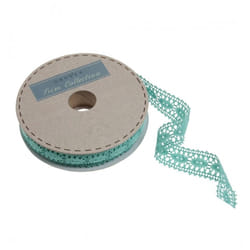 Minerva 23mm Polycotton Lace Trim Green - per metre