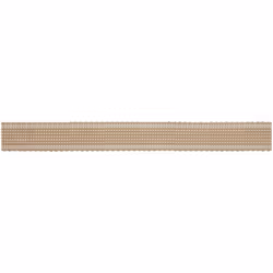 Minerva 17mm Striped Webbing Tape Tan - per metre