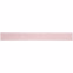 Minerva 17mm Striped Webbing Tape Baby Pink - per metre