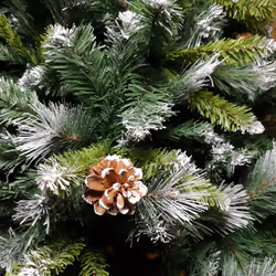 Snowtime 6ft (1.8m) Frosted Glacier Pine Christmas Tree Snow Tipped & Pine Cones