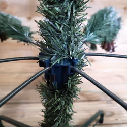 Snowtime 6ft (1.8m) Frosted Glacier Pine Christmas Tree Snow Tipped & Pine Cones - Additional view 6