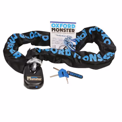 Oxford Monster 14 mm Hex Chain & Padlock - 2.0 m