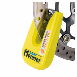 Oxford Monster Disc Lock Yellow - 11 mm Shackle