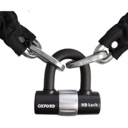 Oxford OF160 HD Chain Lock 2m, Black, X-Large
