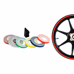 Universal Fit Oxford Motorcycle Wheel Rim Sticker Stripes Applicator Red OF617