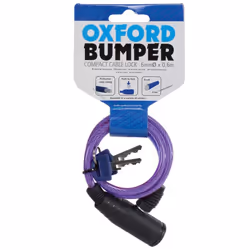 Oxford Bumper cable lock Purple 6mm x 600mm