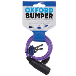 Oxford Bumper cable lock Purple 6mm x 600mm