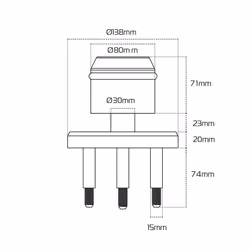 Oxford Beast Floor Lock Black Black - Additional view 7