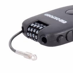 Products LK100 4-Digit Combination Lock with 75cm Retractable Cable, Black, One Size