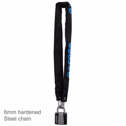 Oxford Cycle/ Bicycle/ Bike Lock Chain & Padlock with 2 Keys - 900mm x 6mm?LK139