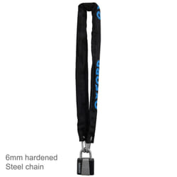Oxford Cycle/ Bicycle/ Bike Lock Chain & Padlock with 2 Keys - 900mm x 6mm?LK139