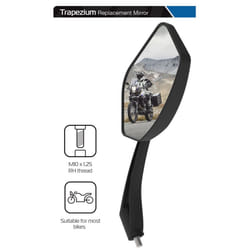 Oxford Trapezium Motorcycle Mirror Glass Right Side 10mm
