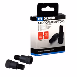 Oxford Universal Fit Motorcycle Mirror 2 Adaptors 10mm to 10mm Reverse Thread