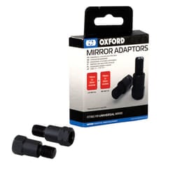 Oxford Universal Fit Motorcycle Mirror 2 Adaptors 10mm to 10mm Reverse Thread
