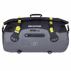 Oxford AQUA T-50 ROLL BAG - BLACK/GREY/FLUO