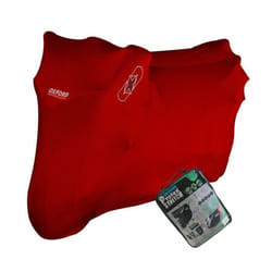 Universal Oxford Protex Stretch Motorcycle Breathable Dust Cover Motorbike Red Choice of Sizes - Extra Large
