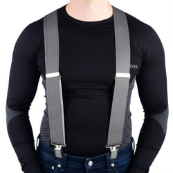 Oxford Riggers Super Strong Trouser / Jeans Braces - Grey