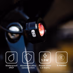 Oxford Rear Run Lights Black - Additional view 4