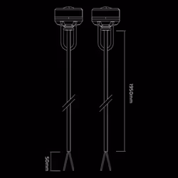 Oxford Rear Run Lights Black - Additional view 6