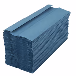 2Work KF03800 1-Ply C-Fold Hand Towel, Blue, Pack of 2880
