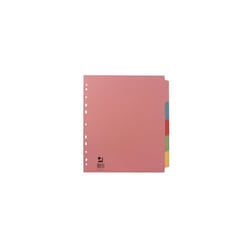 Q-CONNECT A4 5 Part Extra Wide Subject Divider
