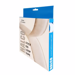 Halco Stick On Loop Roll 20mm x 10m Loop roll with permanent adhesive back HA76989