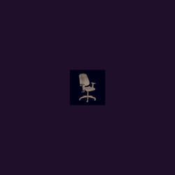Jemini Intro Pst Chair with Arms Blk