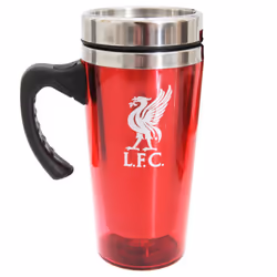 Liverpool FC Official Football Crest Aluminium Travel Mug (One Size) (Red)