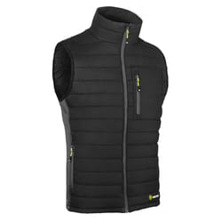 BEESWIFT FLEX WORKWEAR PADDED BODYWARMER GILLET JACKET BLACK/GREY ALL SIZES