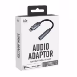 Kit PRAC-C35SG mobile phone cable Black 0.05 m 3.5mm Lightning