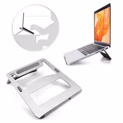 Portable Laptop Stand, Computer Riser Stand for Desk, Compatible with Notebook, Apple, MacBook Air & Pro, Dell, HP, Lenovo, R ...