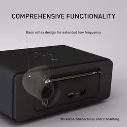 KitSound Boom DAB/FM/Bluetooth Radio Speaker Alarm USB Aux Mains