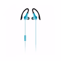 KitSound Exert Wired Sports In-Ear Headphones with Microphone - Blue