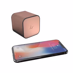 KitSound BoomCube Stereo portable speaker Rose gold 3 W