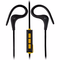 KitSound Race Headset Wireless Ear-hook Sports Bluetooth Black, Yellow