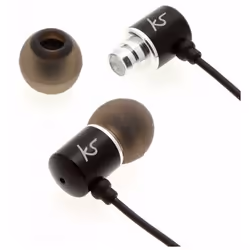 KitSound KSACEBK headphones/headset Wired In-ear Music Black